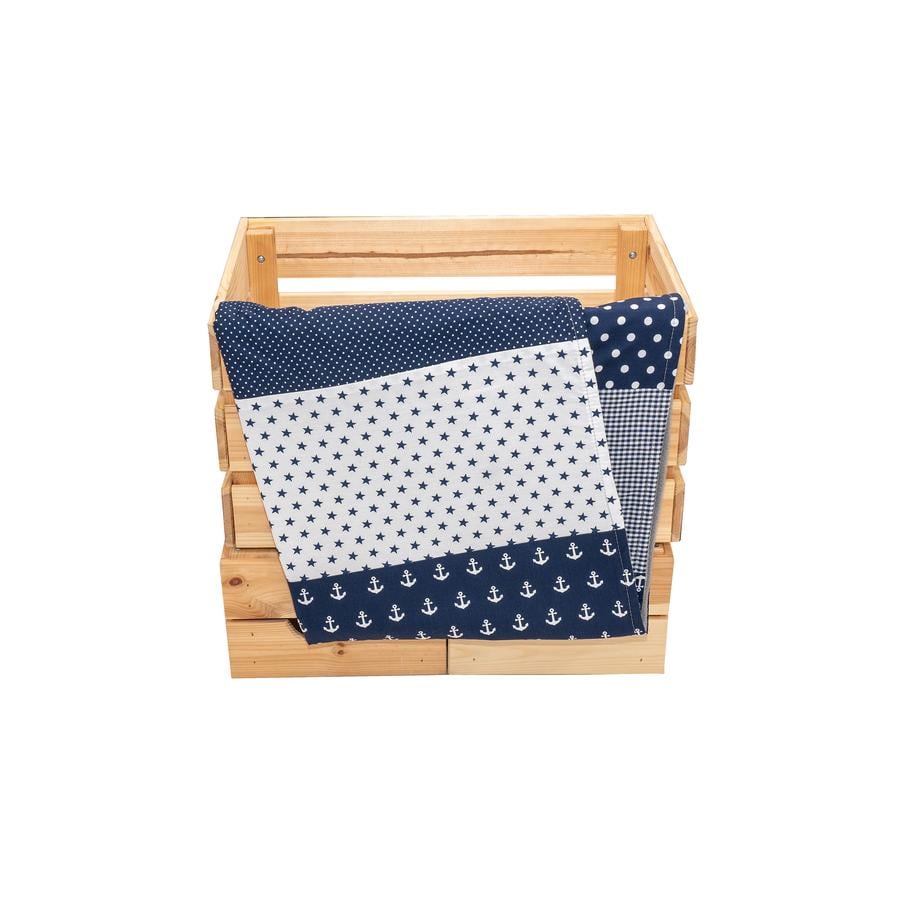 Ullenboom Baby deken & Knuffeldeken 100X140 cm Ankerblauw