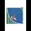 Sterntaler Ręcznik kąpielowy  z kapturem Emmilius, niebieski 80 x 80 cm