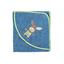 Sterntaler Badehåndklæde med hætte Emmilius medium blå 100 x 100 cm