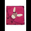 Sterntaler osuška s kapucí Emmily světle červená 100 x 100 cm