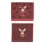 Sterntaler Asciugamano per bambini pacco doppio Emmily rosso scuro 50 x 30 cm