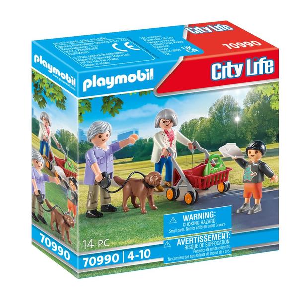 PLAYMOBIL® Figurine grands-parents et petit-fils City Life 70990