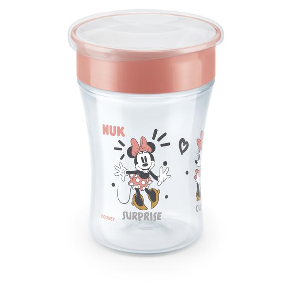 NUK Drikkekop Magic Kop Minnie Mouse med 360° drikkekant fra 8 måneder, 230 ml rød