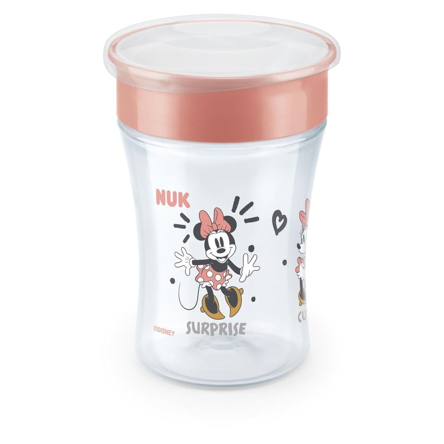 NUK Drikkekop Magic Kop Minnie Mouse med 360° drikkekant fra 8 måneder, 230 ml rød