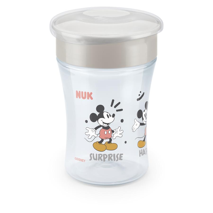 NUK Drinkbeker Magic Beker Mickey Mouse met 360° drinkrand vanaf 8 maanden, 230 ml grijs