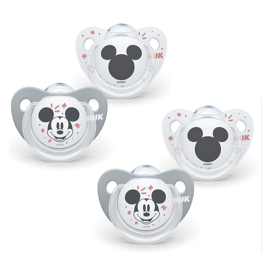 "NUK Smokk Trendline Disney ""Mickey"" 0-6 måneder, 4 stk 