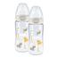 NUK Biberon First Choice ⁺ 6-18 mois 300 ml, avec température Control en pack de deux beige 