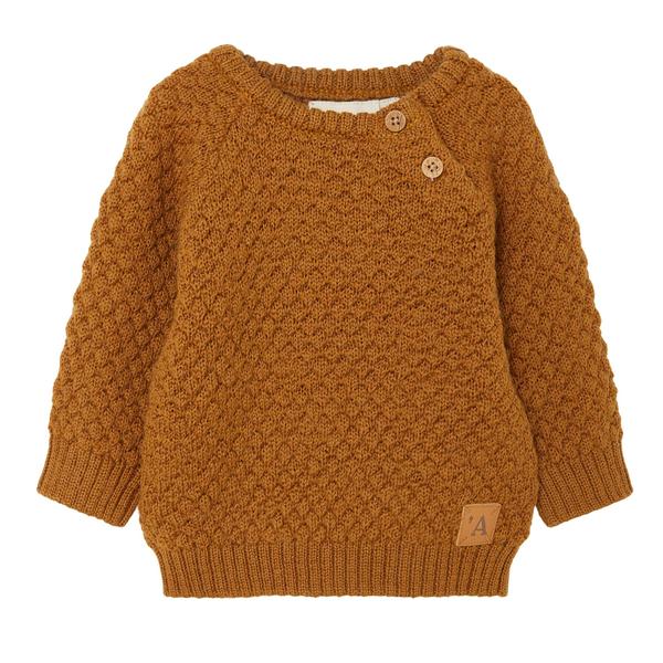 Lil'Atelier Strikket sweater Nbmeroger Golden Brown
