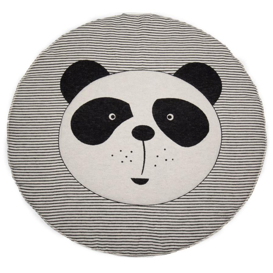 DAVID FUSSENEGGER Plazivá deka panda s podšívkou raw bílá 120 cm