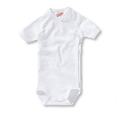 Sanetta  Baby Wickelbody 1/4 Arm weiß - Gr.Newborn (0 - 6 Monate) - Unisex