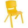 bieco Chaise enfant plastique jaune