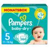 Pampers Baby-Dry Blöjor Gr. 5, 11-16kg, Månadsförpackning (1 x 144 Blöjor)