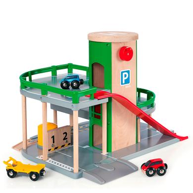 Spielzeug/Holzspielzeug: BRIO  Parkhaus Straßen und Schienen