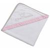 Be Be 's Collection Handdoek met capuchon Kleine prinses roze 80 x 80 cm