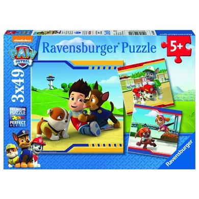 Ravensburger puzzle 3 x 49 pezzi pattuglia zampa pattuglia: eroi con la pellicci