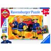 RAVENSBURGER Puzzle 2x12 elementów - Strażak Sam: Sam w akcji