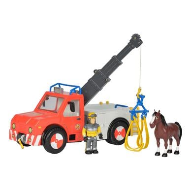 Spielzeug/Sammelfiguren: Simba Simba Feuerwehrmann Sam - Phoenix mit Figur und Pferd