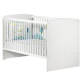 Baby Price Lit Bebe A Barreaux Teddy 3 Positions 60 X 1 Cm Blanc Roseoubleu Fr