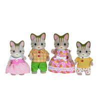 Sylvanian Families Figurine Famille Chat Bicolore 5181 Roseoubleu Fr