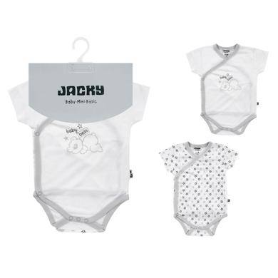Jacky  Wickelbody kurzarm 2er Pack TENCEL - weiß - Gr.Newborn (0 - 6 Monate)