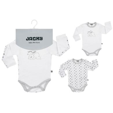 Jacky  Body langarm 2er Pack TENCEL - weiß - Gr.Newborn (0 - 6 Monate)