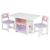 KidKraft® Tisch- und Stuhlset Herzchen weiß / rosa
