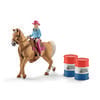 Schleich Barrel racing mit Cowgirl 41417



