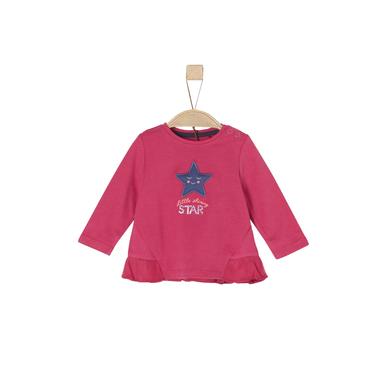 s.Oliver  Girls Langarmshirt dark pink - rosa/pink - Gr.Newborn (0 - 6 Monate) - Mädchen