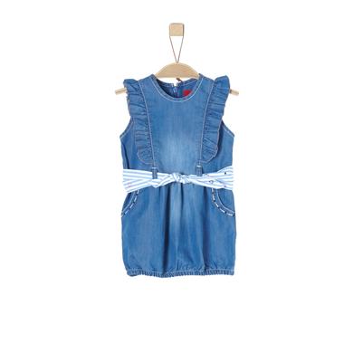 s.Oliver  Girls Kleid blue denim non stretch - blau - Gr.Babymode (6 - 24 Monate) - Mädchen
