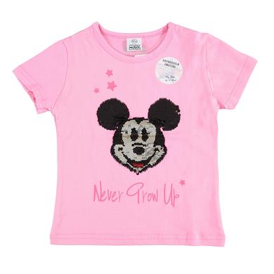 STACCATO T-shirt Mickey Mouse med vendbare pailletter pink