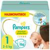 Pampers Premium Protection, New Baby Gr.1 Newborn, 2-5kg, Halbmonatsbox (1x 96 Windeln)
