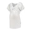  LOVE2WAIT  T-shirt med V-hals Silver Folie White 