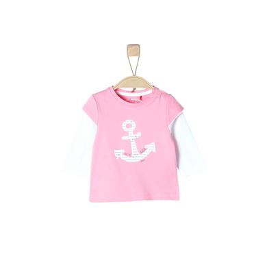 s.Oliver  Girls Langarmshirt light pink - rosa/pink - Gr.Newborn (0 - 6 Monate) - Mädchen