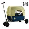 BEACHTREKKER  skládací ruční vozík LiFe s parkovací brzdou a stříškou modrá