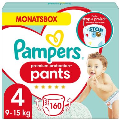 PAMPERS Pannolini Premium Protection Taglia 4 (9-15 kg) Confezione da 160 pezzi