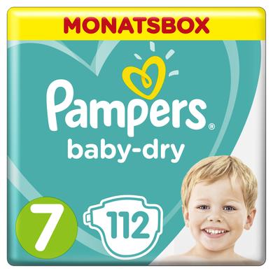 Pampers Pannolini Baby Dry Extra Large Taglia 7 (15+kg) Confezione risparmio da 112 pezzi