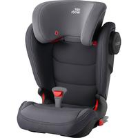 grau HEYNER® Autositz Kindersitzerhöhung mit Gurtführung ECE-Gruppe 2 und 3 Sitzerhöhung Kinder 3-12 Jahre 15 bis 36 kg Booster 