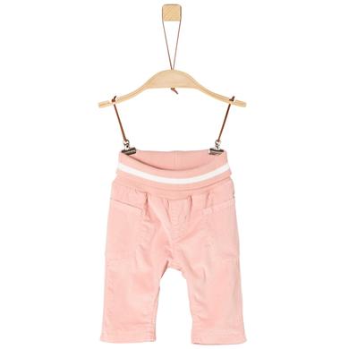 s.Oliver  Girls Cordhose pink mit weißem Bund - rosa/pink - Gr.62 - Mädchen