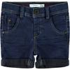 name it Boys Jeans Shorts dark blue denim 