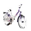bikestar® Lasten polkupyörä Premium 16'' Classic, lila-valkoinen