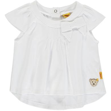Steiff  Girls T-Shirt, weiß - Gr.Babymode (6 - 24 Monate) - Mädchen