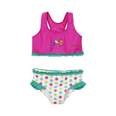 Playshoes  UV-Schutz Bikini Die Maus Blumen - rosa/pink - Gr.Babymode (6 - 24 Monate) - Mädchen