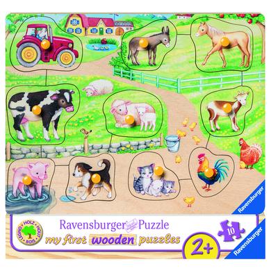 Puzzles: Ravensburger Ravensburger My first wooden puzzle - Morgens auf dem Bauernhof