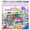 Ravensburger Mijn first outdoor puzzel - De brandweer komt er snel aan....