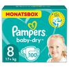 Pampers Baby Dry Gr. 8 Extra Large 100 Luiers 17+kg Month box
