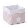 CHILDHOME Aufbewahrungsbox soft rosa, weiß 32 x 32 x 29 cm
