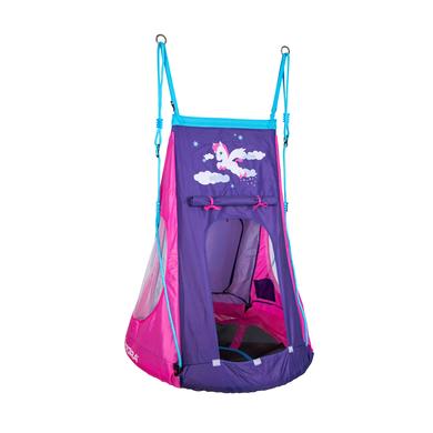 Spielzeug/Outdoorspielzeug: Hudora  Nestschaukel Pony LED 90, pink/violet 72149