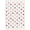 LIVONE Tapis enfant Happy Rugs Confetti gris argenté/crème/rose 120x180 cm