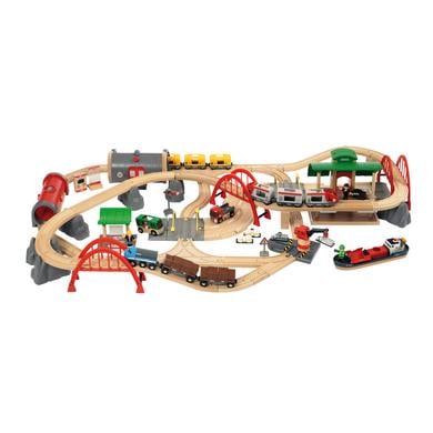 Spielzeug/Holzspielzeug: BRIO  WORLD Straßen und Schienen Bahn Set Deluxe