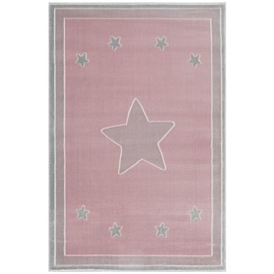 LIVONE Spiel- und Kinderteppich Happy Rugs - Princess rosa/silbergrau, 160 x 230 cm